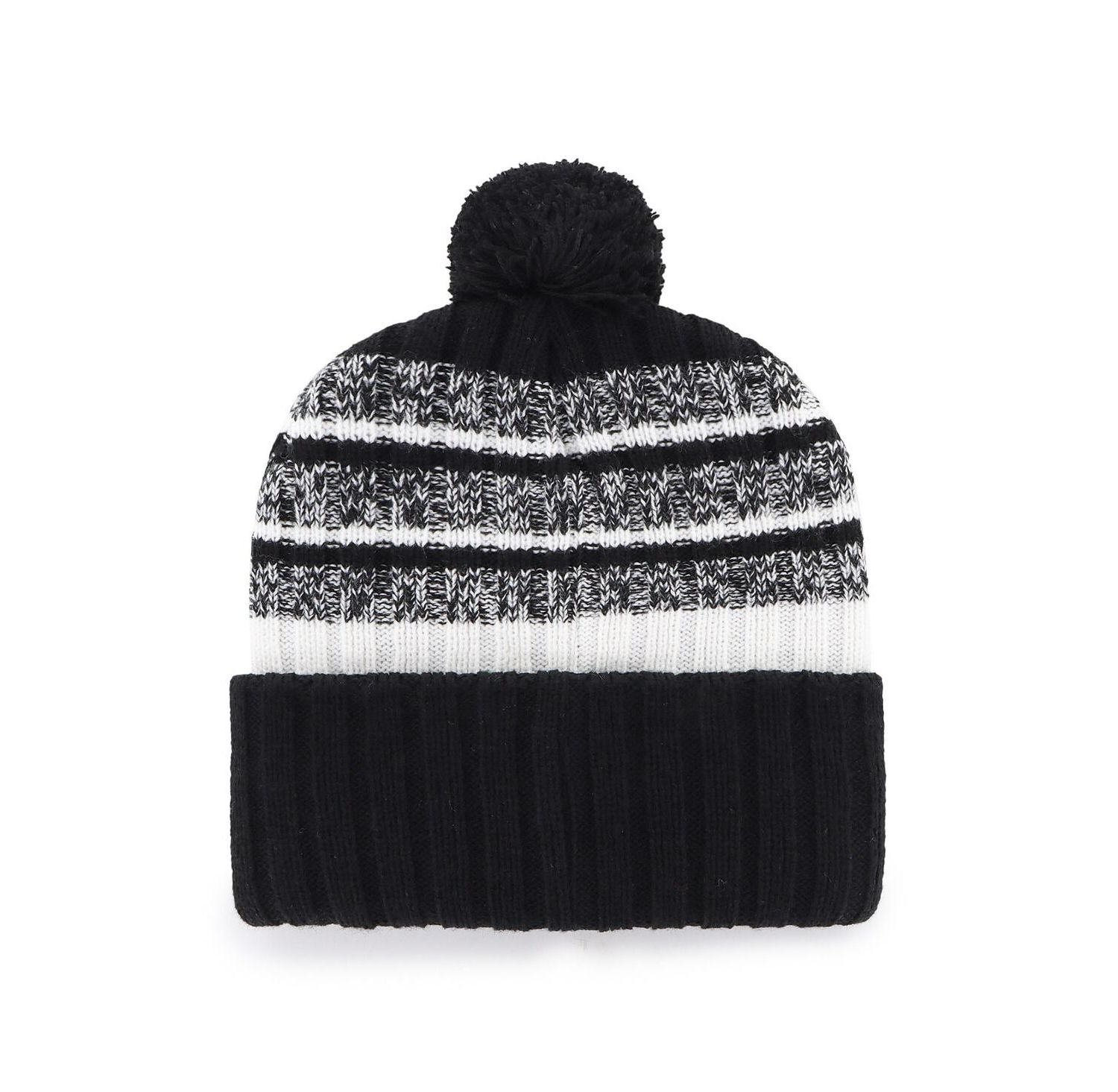 Men's Black Texas Longhorns Tavern Cuffed Knit Hat with Pom