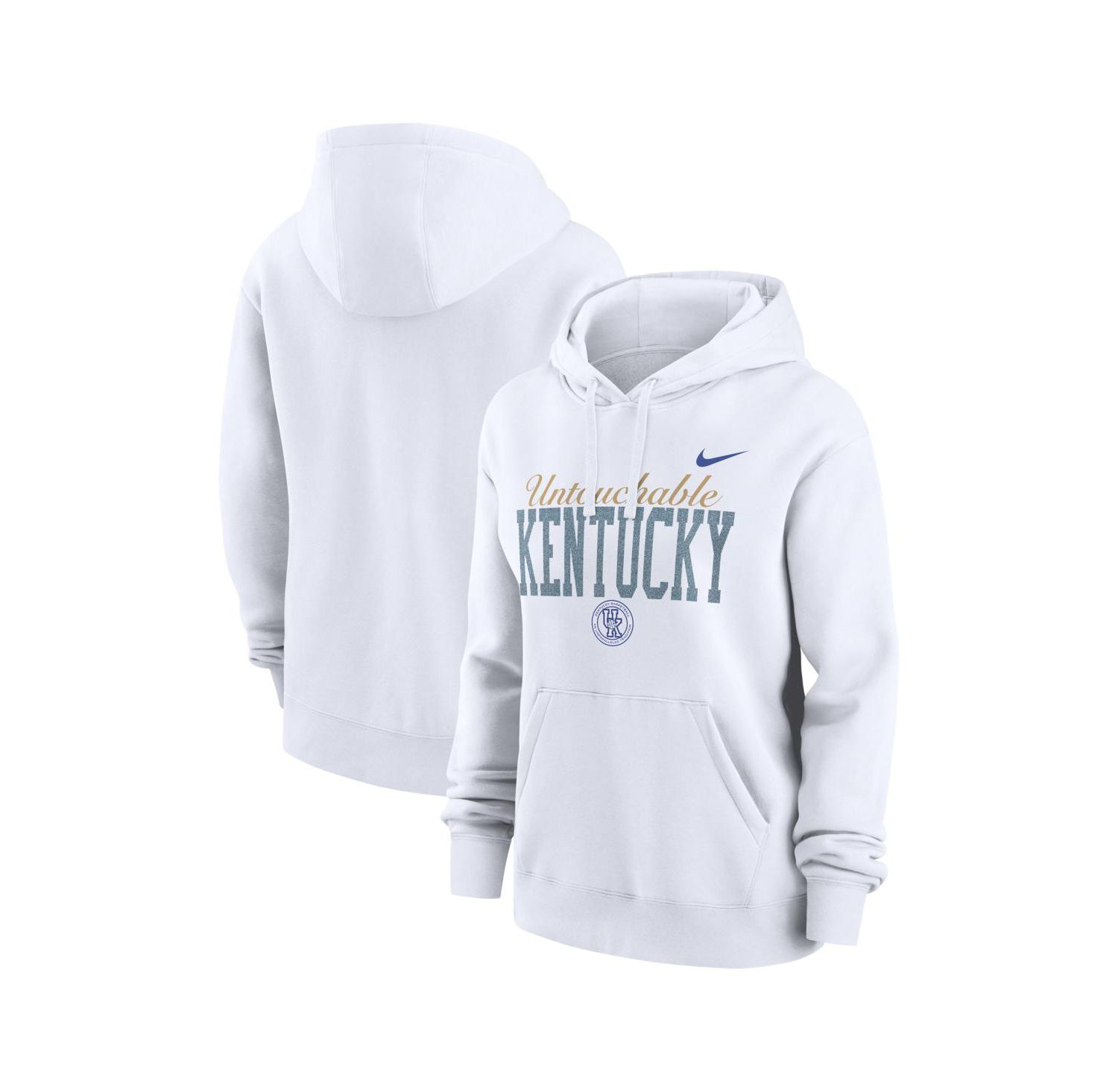 Women's White Kentucky Wildcats Club Fleece Hoodie