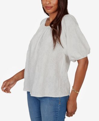 Petite Textured Convertible Knit Top