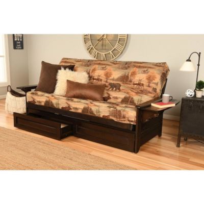 Phoenix Frame-Espresso Finish-Canadian Mattress-Storage Drawers