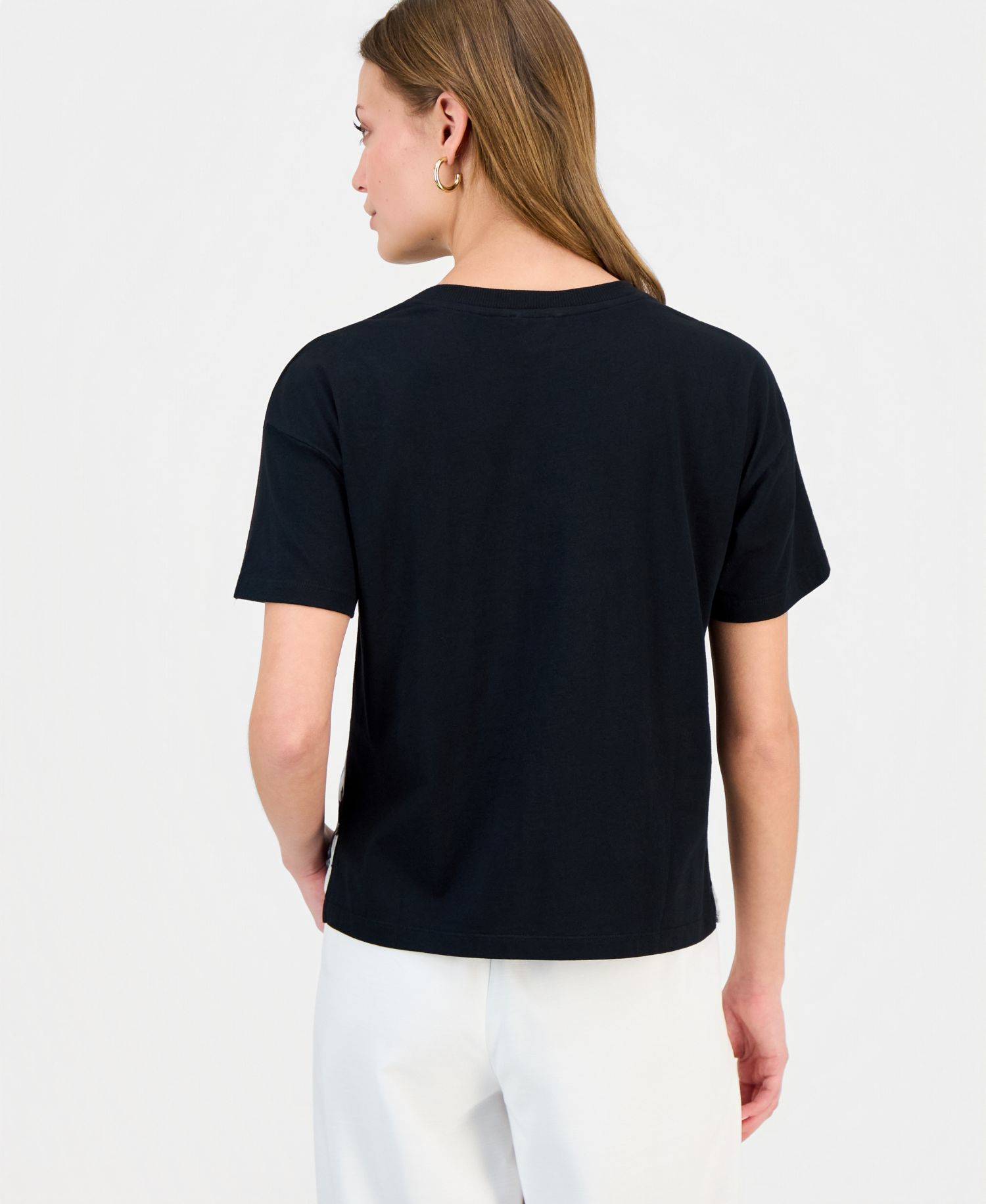 Petite Printed Crewneck T-Shirt