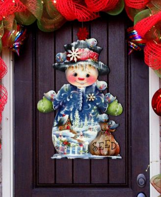 Freezing Friends, Frosting Sparkle, Holiday Door Decor