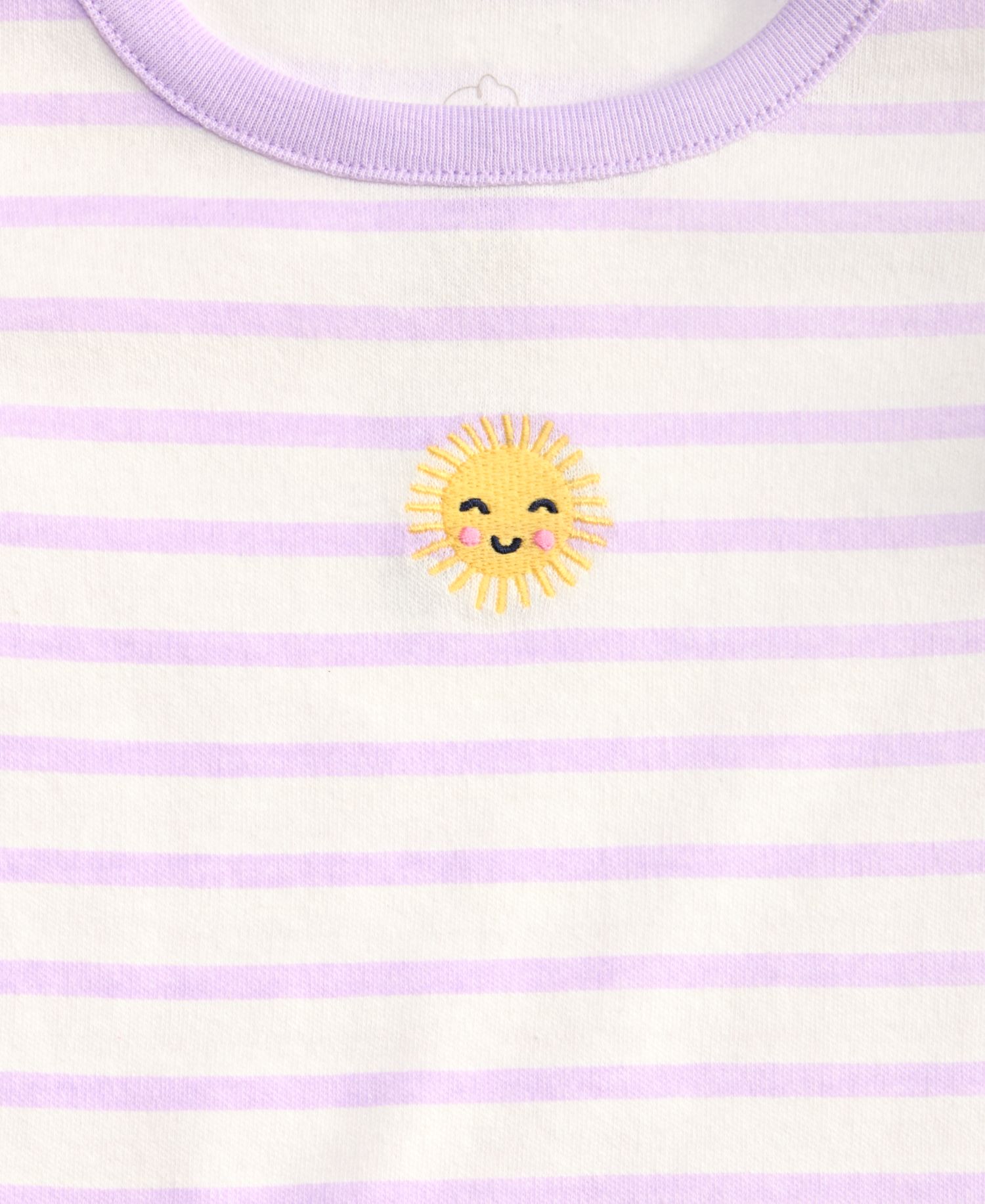 Baby Girls' 3M-24M Mix & Match Sunny Embroidery Flutter-Sleeve T-Shirt