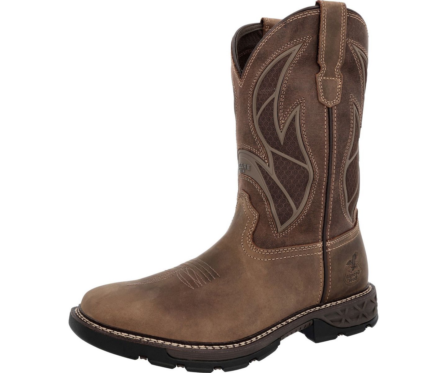 Мужские ботинки GEORGIA BOOT Carbo-Tec FLX 11" Pull-On Work Boot, цвет: Коричневый — фото 6
