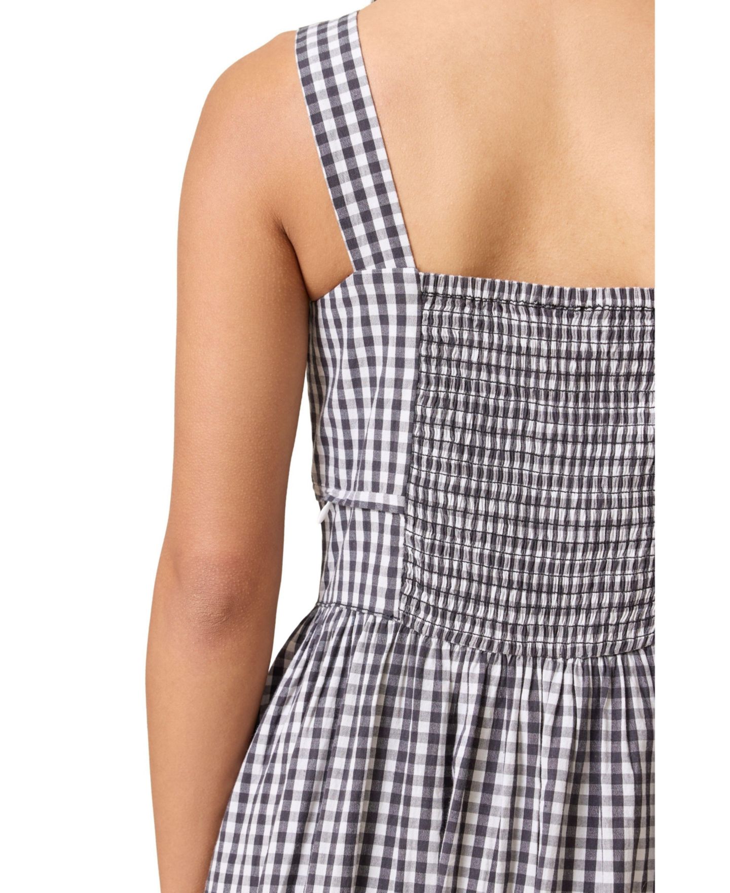 Женское платье Kindred Bravely Gracie Poplin Nursing Midi, цвет: Чёрный / Белый — фото 3