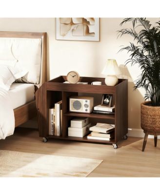 4-wheel rolling storage rack for living room, study room, bedroom