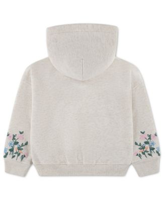 Toddler Girls' 2T-5T Essentials Embroidered Pullover Hoodie