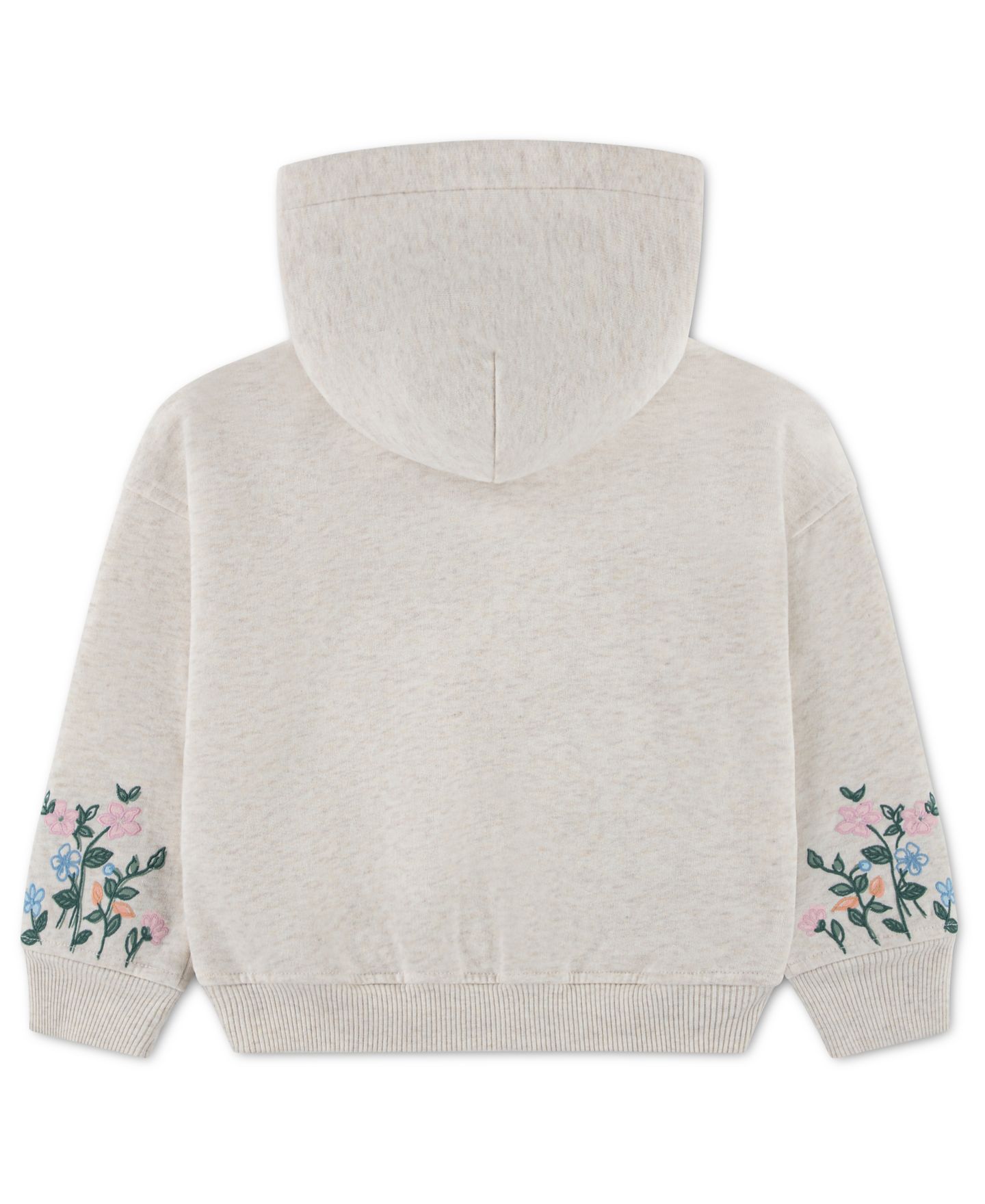 Худи abercrombie kids Essentials Embroidered Pullover для девочек-малышей, цвет: Бежевый — фото 2