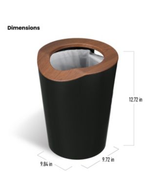 2-Pack 2 Gallon Small Round Trash Cans with Open Top