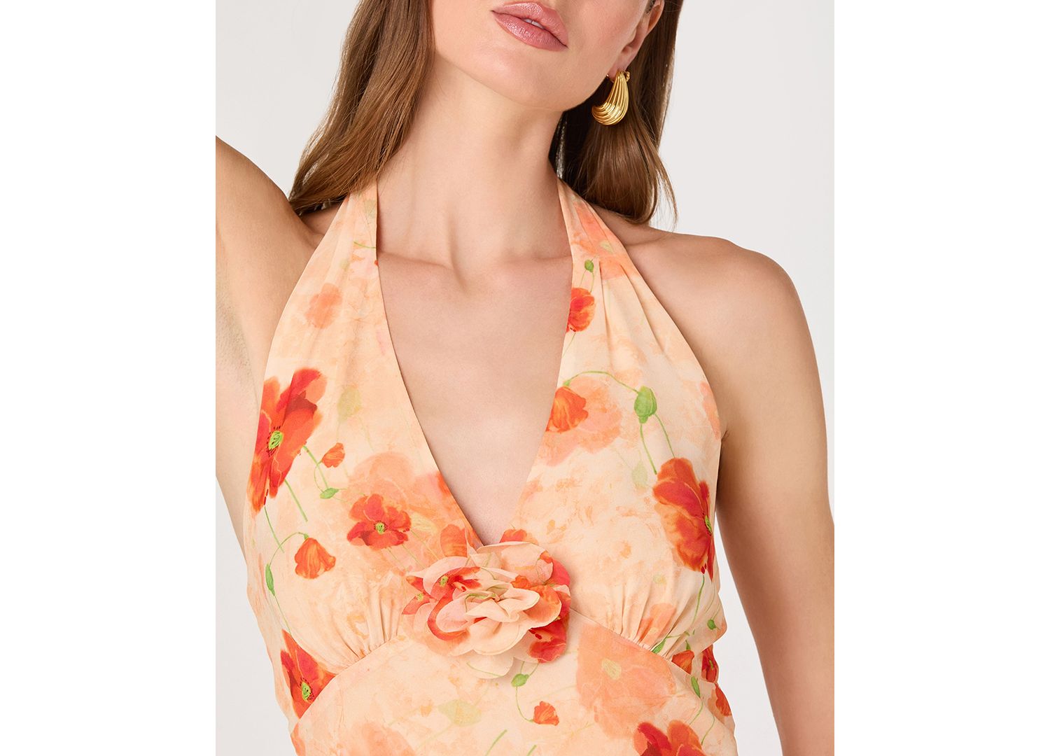 Women's Yasmeen Halter Neck Printed Dress