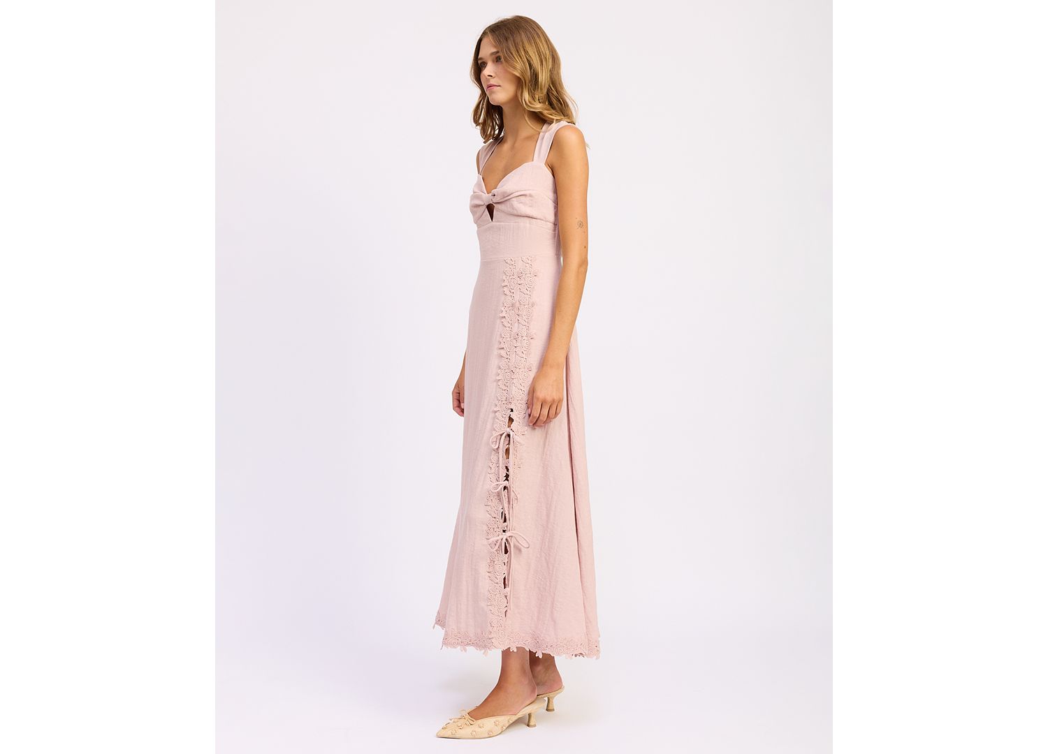 Women's Tailored Megan Sweetheart Neck Maxi Dress