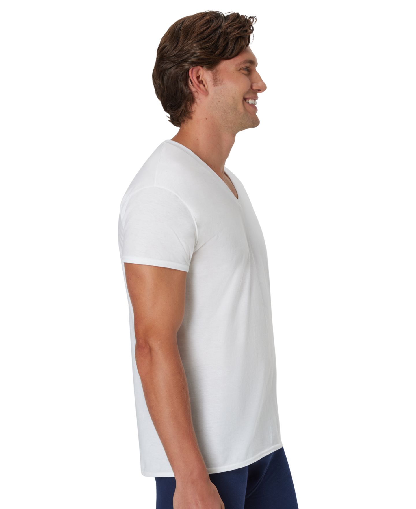 Мужские топы Hanes Ultimate V-Neck Undershirt, 5-Pack, цвет: Разноцветный — фото 3