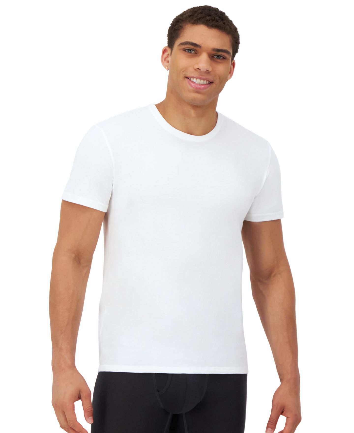 Бельё Undershirt для мужчин, круглый вырез, 3 шт. — Hanes, цвет: Assorted Colors — фото 2