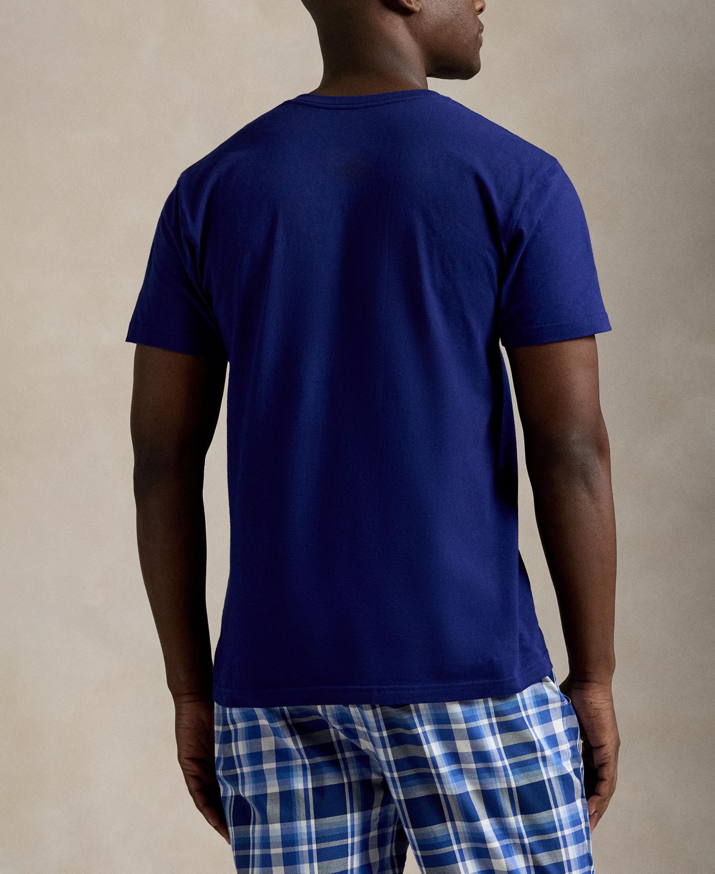 Бельё Undershirts для мужчин, хлопок, 3 шт. — Polo Ralph Lauren, цвет: Королевский синий / Синий — фото 5