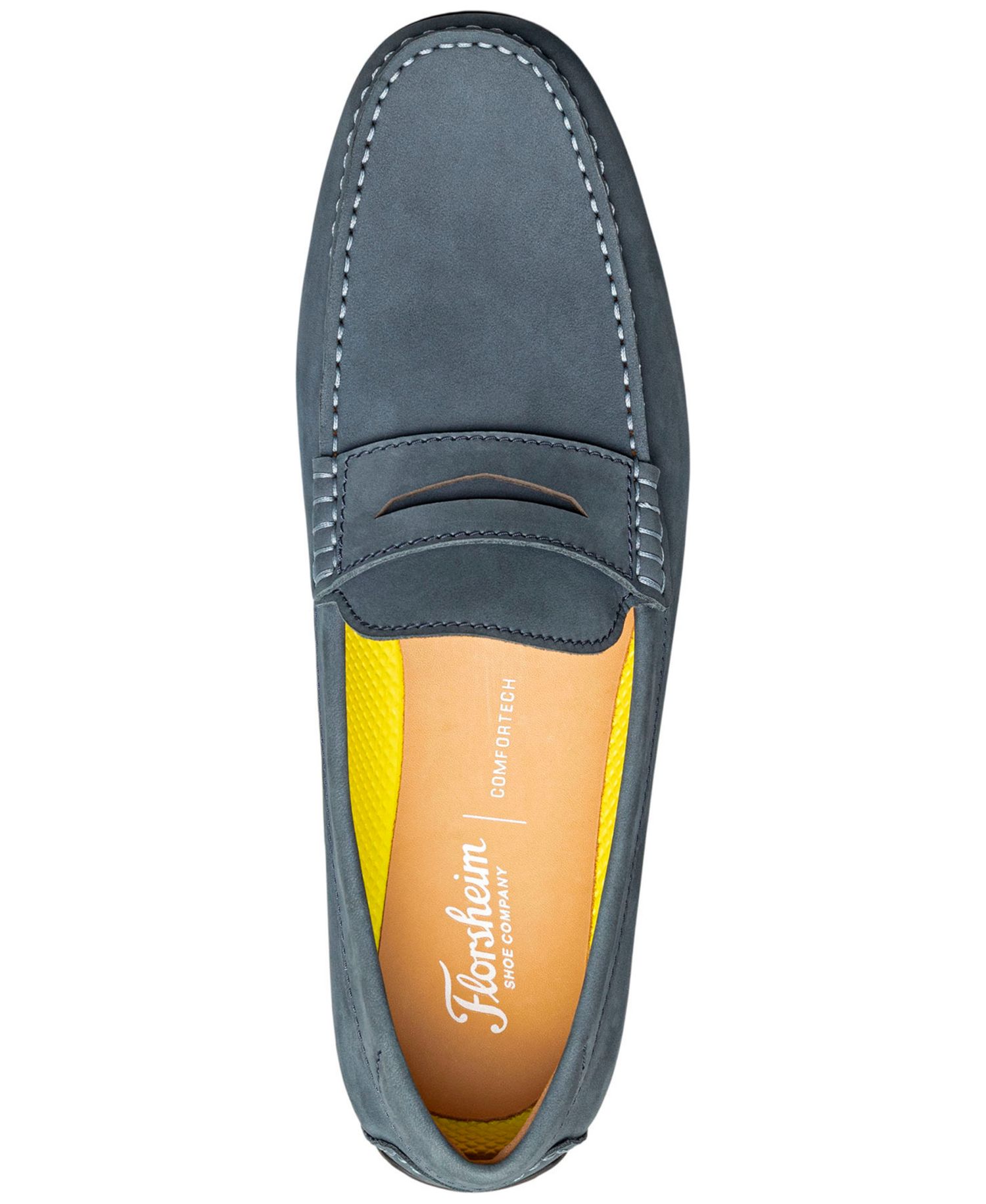 Motor Smooth Moc-Toe Penny Driver Loafers