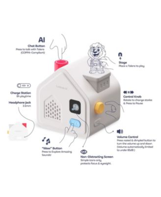 Lion Family AI Storyteller Set - Premium Toddlers Educational Toy & Screen-Free Interactive Bedtime Robot