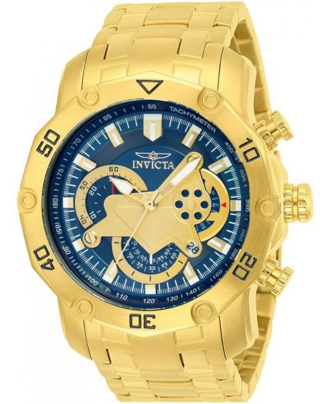 Мужские часы Invicta 22765 Pro Diver Quartz Multifunction Dial, цвет: Золотой