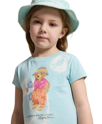 Girls' 2T-6X Tie-Dye Polo Bear Cotton Jersey Dress