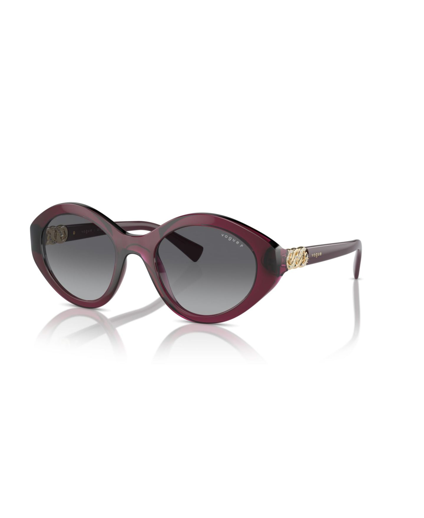 Женские солнцезащитные очки Vogue Eyewear Polarized Sunglasses VO5576SB, цвет: Вишнёвый — фото 1