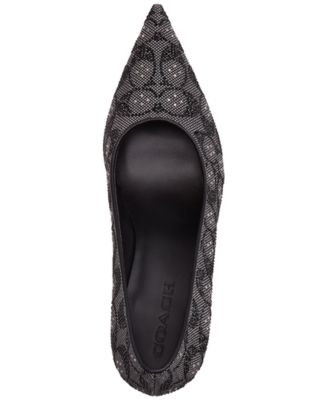 Women's Daisy Crystal Signature Jacquard Pump
