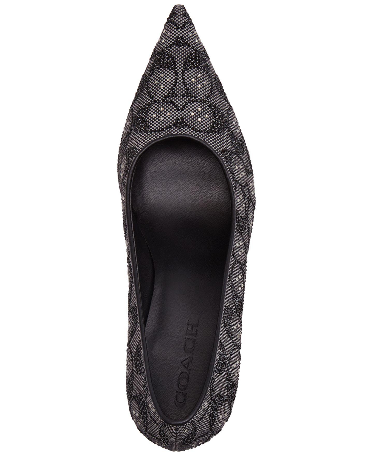 Женские туфли COACH Daisy Slip-On Pumps, цвет: Чёрный — фото 4