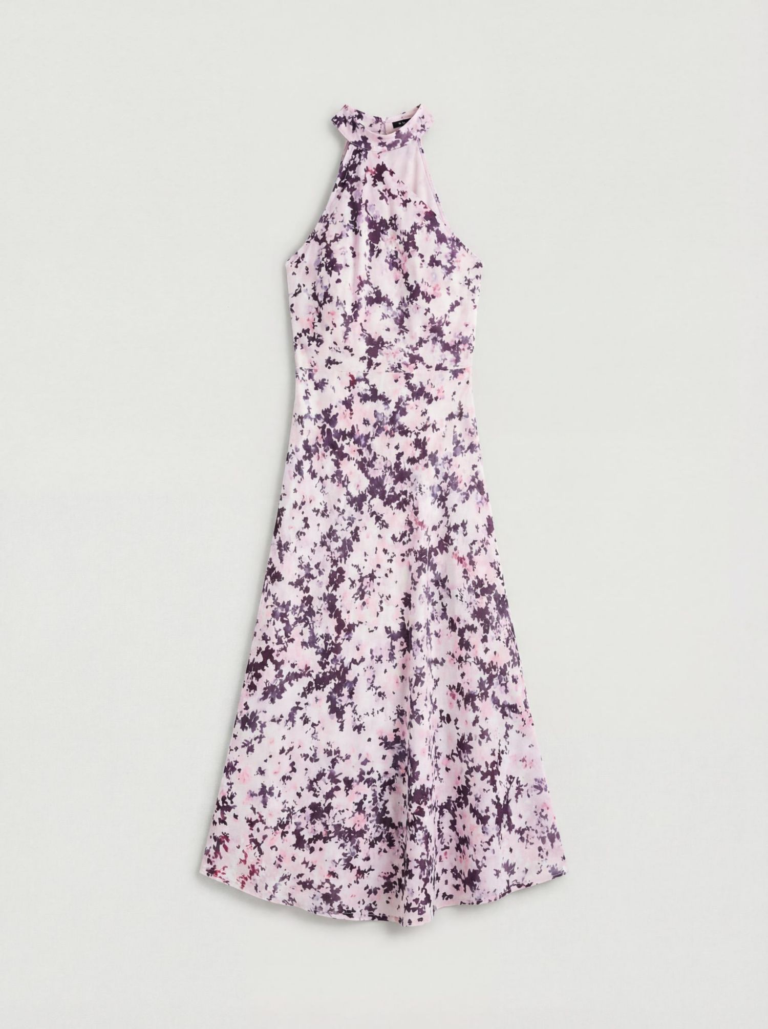 Women's Scarf Tie Asymmetric Maxi Dress