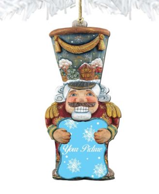 Nutcracker Picture Frame Ornament Set of 2