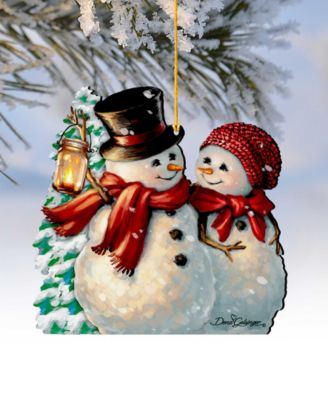by Dona Gelsinger Snow Much in Love Ornament, Set of 2