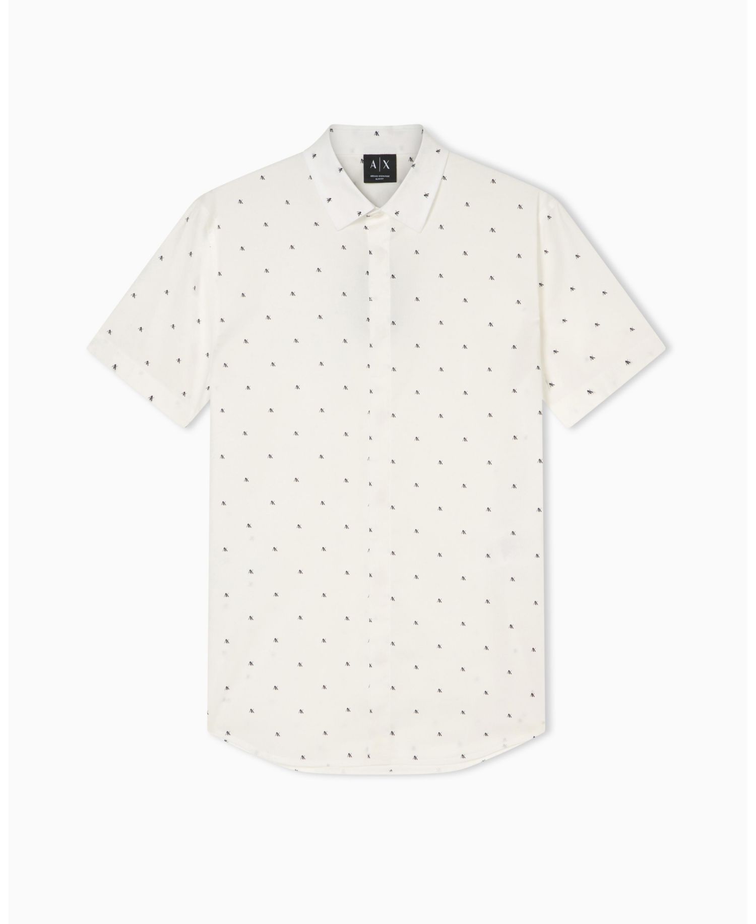 Men's Poplin Allover logo Print Button Down Shirt
