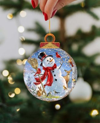 by Dona Gelsinger Frosty Forest Friends Ornament, Set of 2