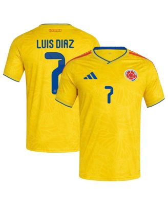 Men's Luis Diaz Yellow Colombia National Team 2026 Home Replica Jersey