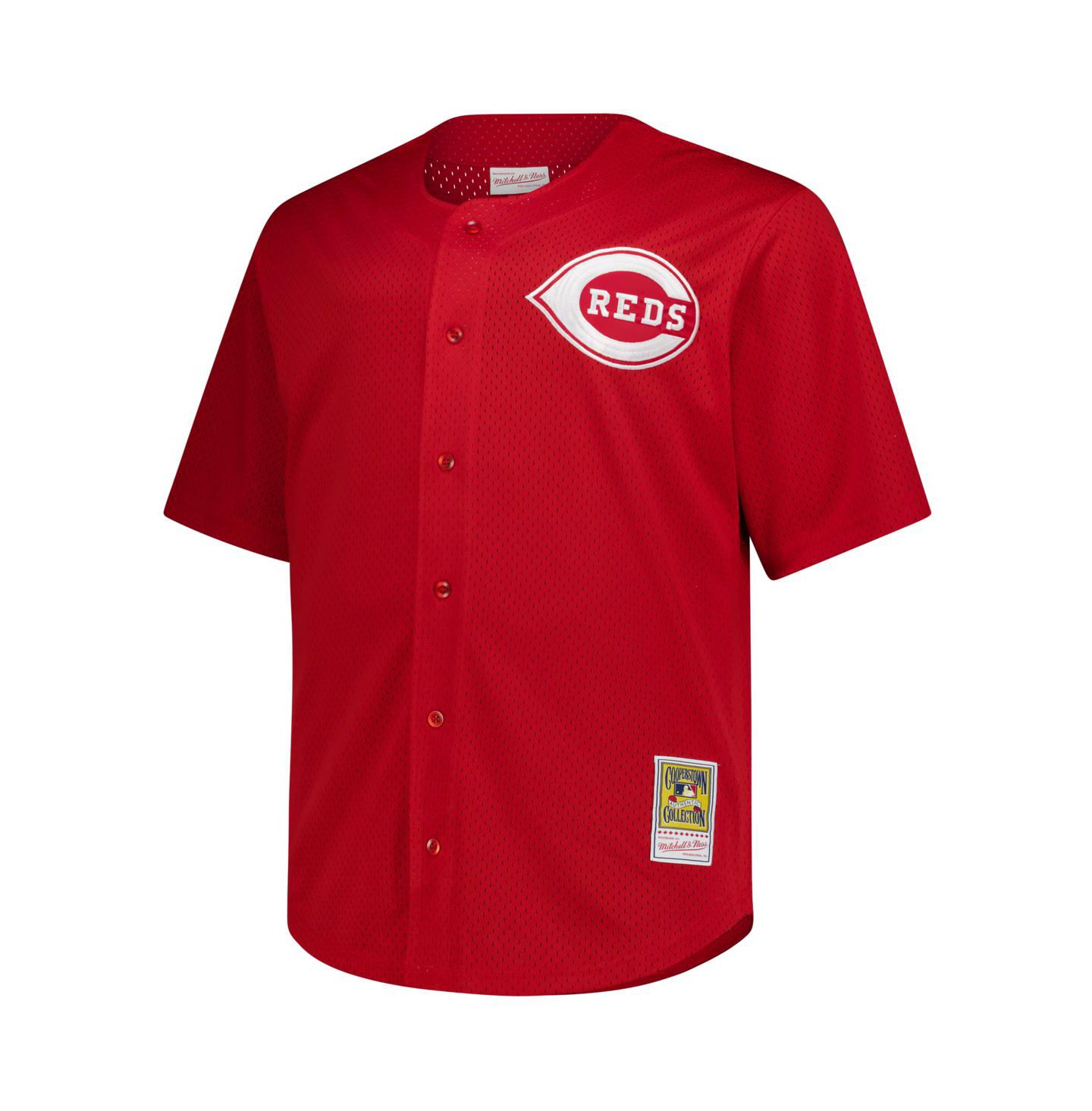 Мужское джерси Mitchell & Ness Deion Sanders Cincinnati Reds Big & Tall Cooperstown, Red — фото 2