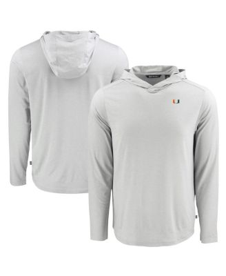 Men's Gray Miami Hurricanes Coastline Epic Comfort Eco Long Sleeve Hoodie T-Shirt