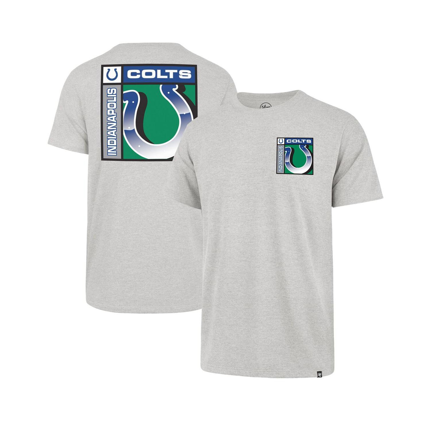 Men's Gray Indianapolis Colts Chrome Plate Franklin T-Shirt