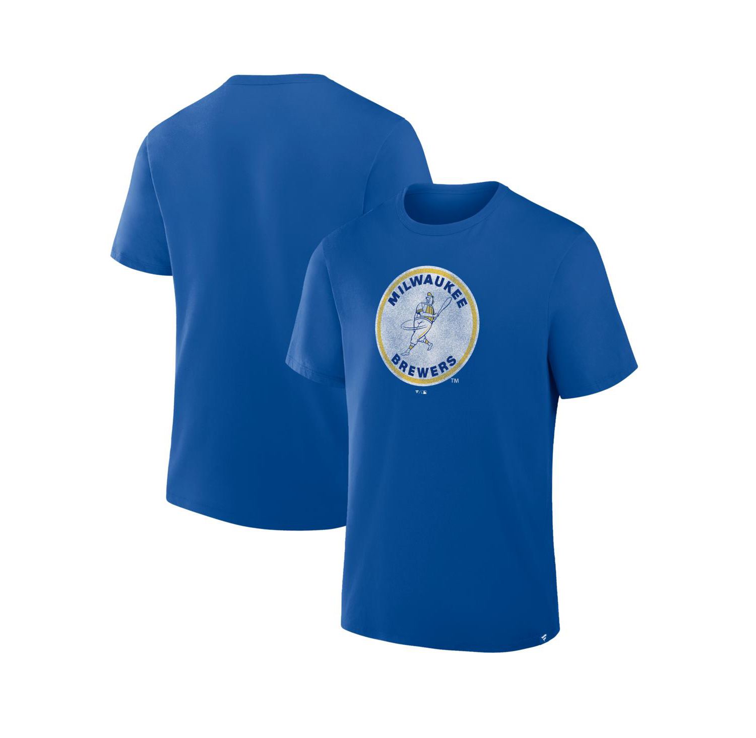 Men's Royal Milwaukee Brewers Vintage Logo Legacy T-Shirt