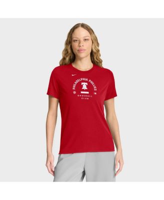 Women's Red Philadelphia Phillies Authentic Collection Early Work Tri-Blend Dri-FIT T-Shirt