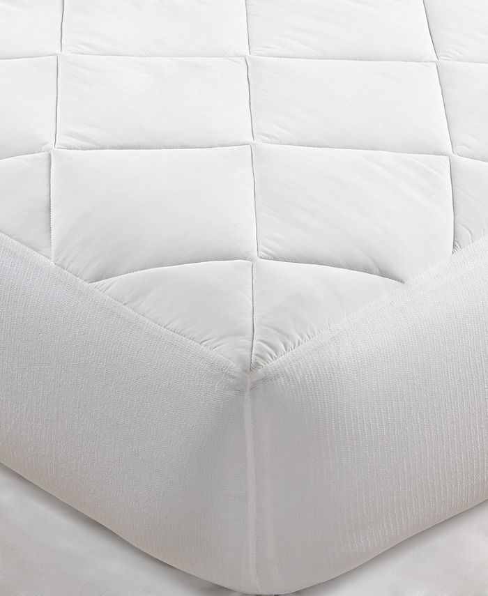 Columbia Waterproof Down-Alternative Mattress Pad, White, Full