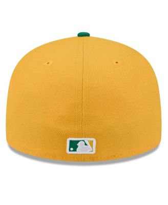 Men's Gold/Green Athletics 2026 Spring Training Low Profile 59FIFTY Fitted Hat