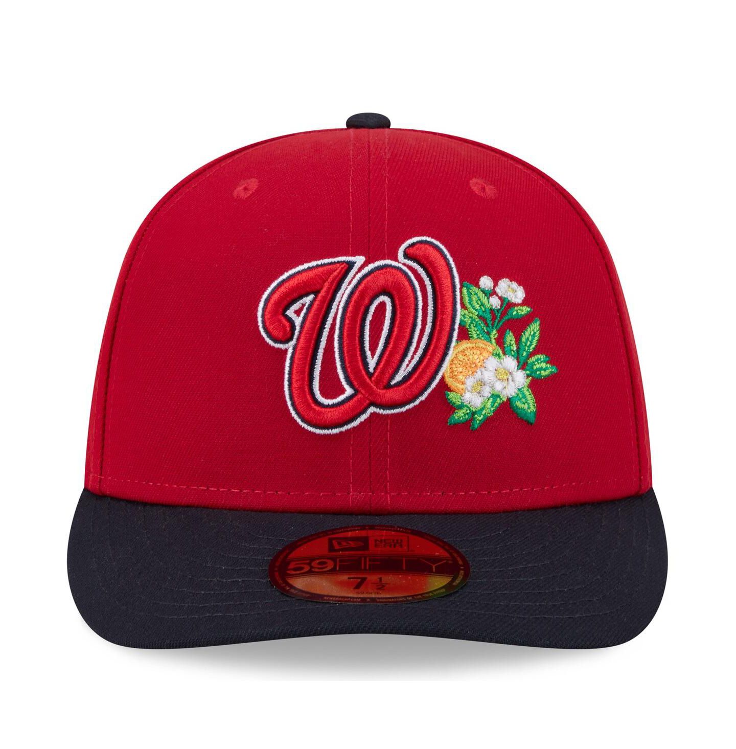 Мужская кепка New Era Red/Navy Washington Nationals 2026 Spring Training 59FIFTY Fitted Hat — фото 2