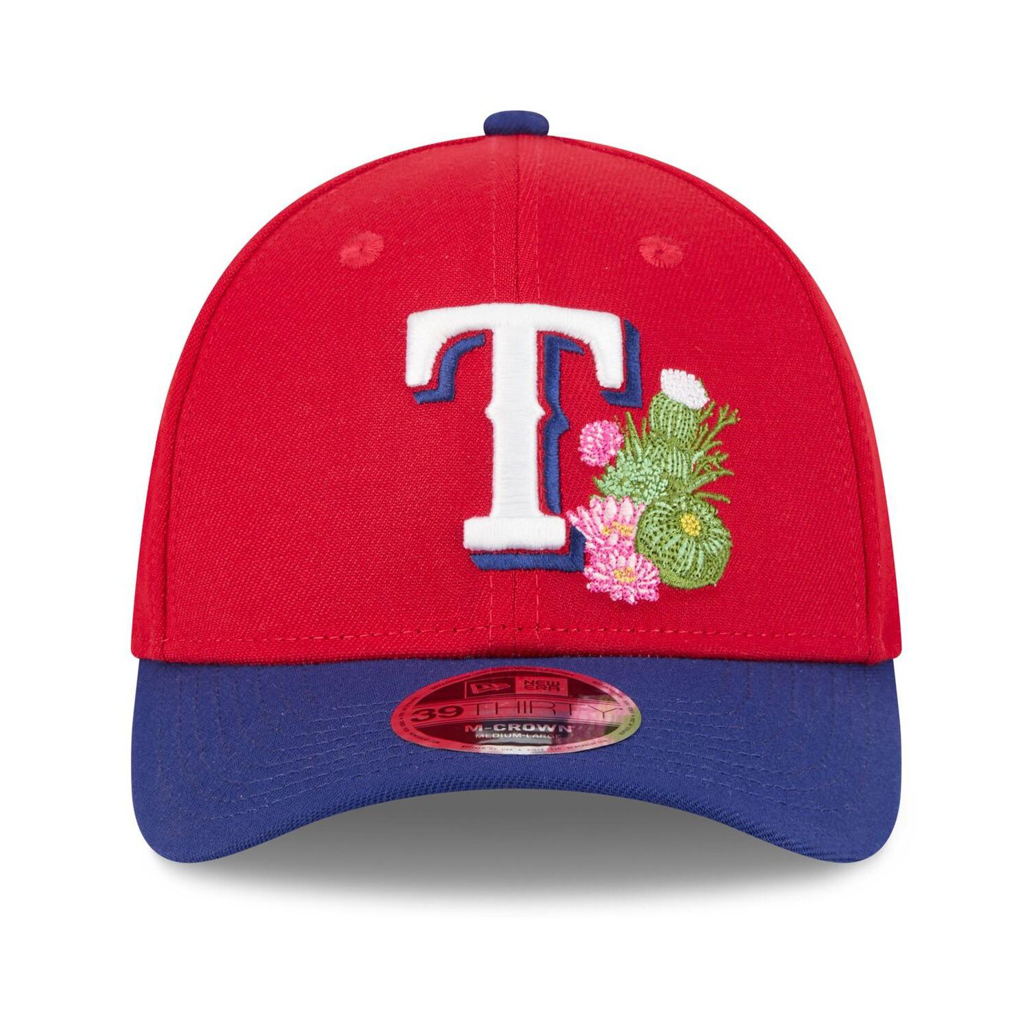 Men's Red/Royal Texas Rangers 2026 Spring Training M-Crown 39THIRTY Flex Hat