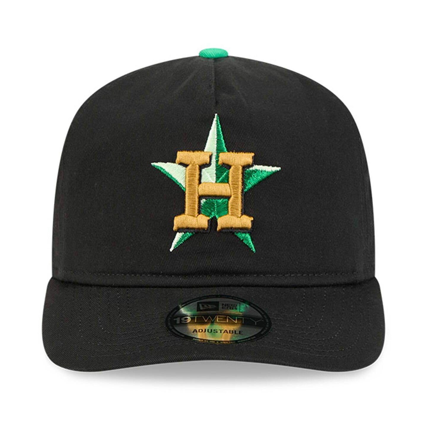 Мужская кепка New Era Black Houston Astros 2026 St. Patrick's Day 19TWENTY Adjustable Hat — фото 2