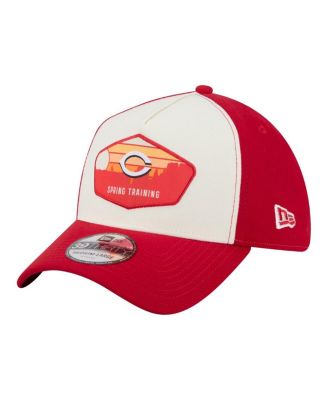 Men's Stone Cincinnati Reds 2026 Spring Training Fan Pack Gradient 39THIRTY Flex Hat