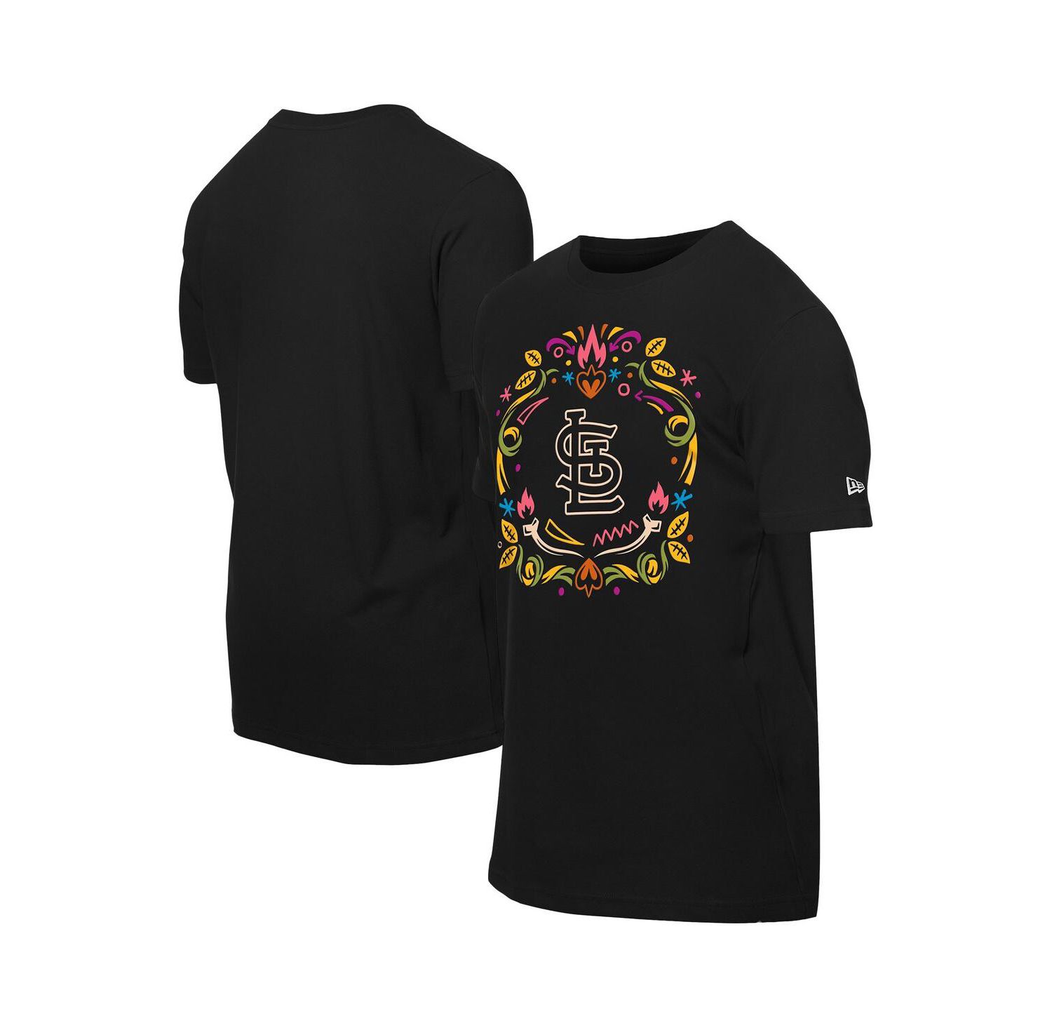 Men's Black St. Louis Cardinals Día de los Muertos T-Shirt