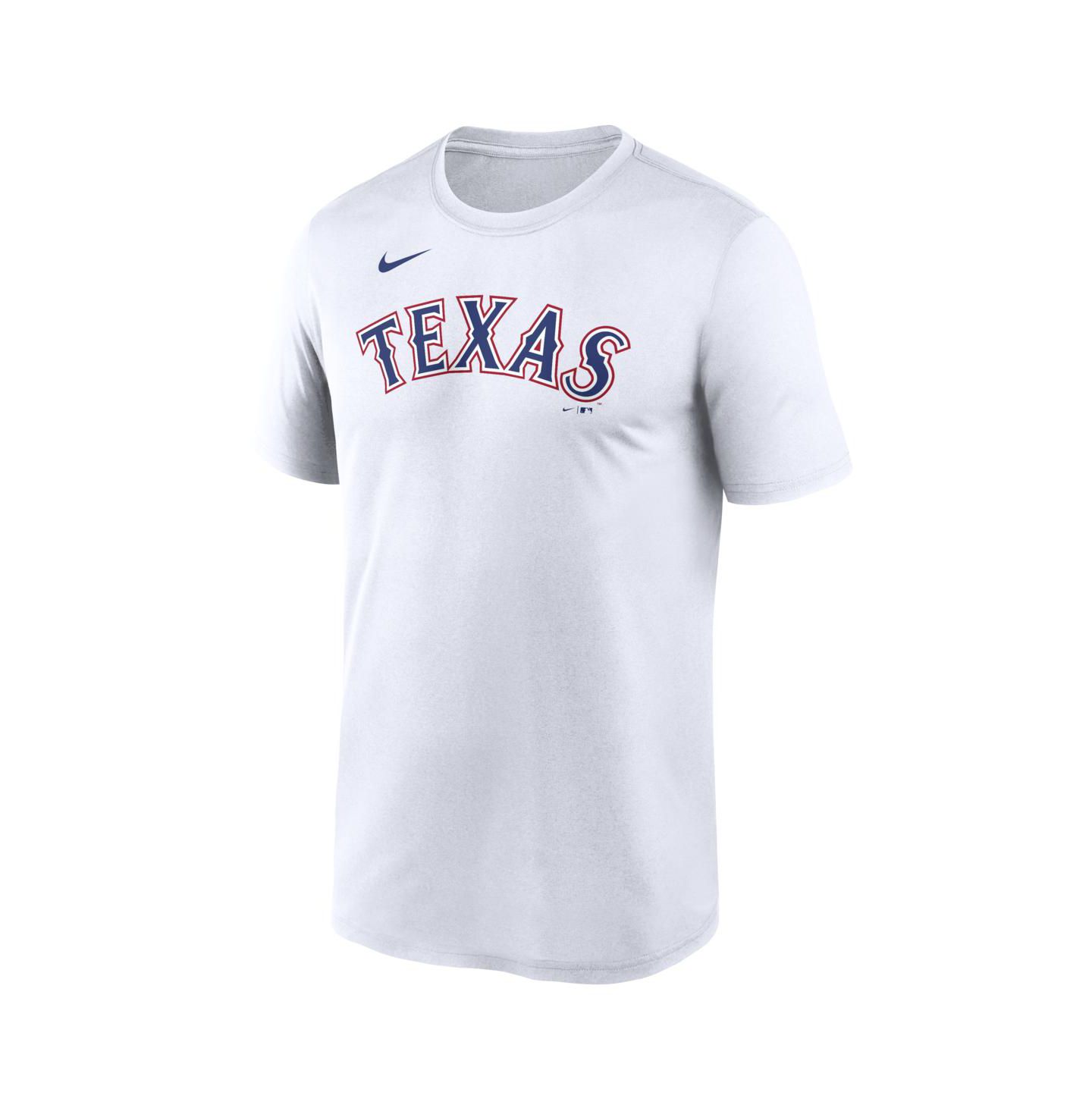 Мужская футболка Nike White Texas Rangers New Legend Wordmark Dri-FIT — фото 2