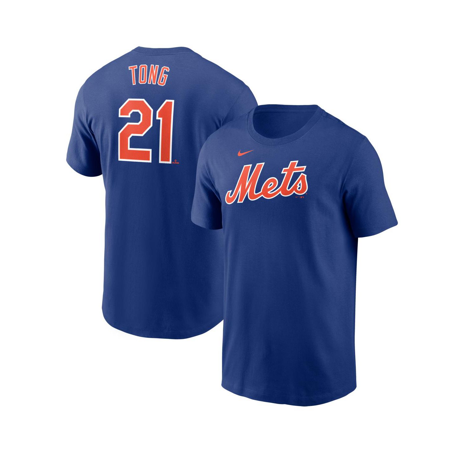 Men's Jonah Tong Royal New York Mets Fuse Name & Number T-Shirt