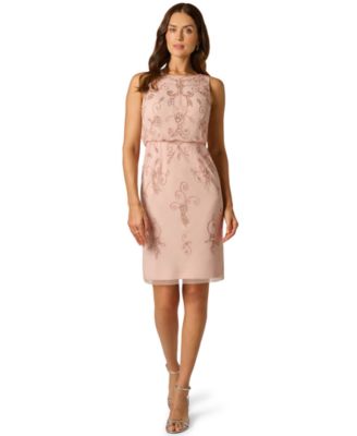 Women's Bead Detail Boat Neck Dress