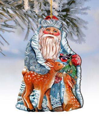 Winter Treasure Wooden Christmas Ornament, Set of 2