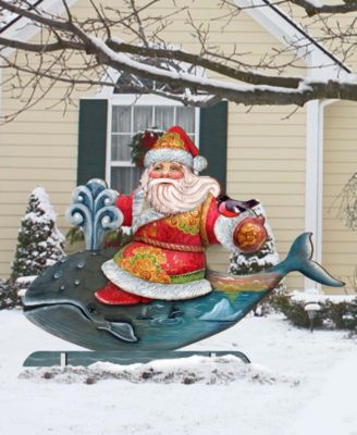 Whale Tail Free Standing Garden Decor