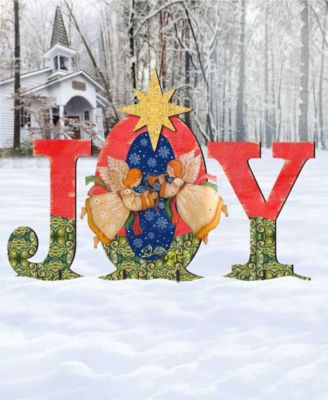 Joy Angels Wooden Outdoor Decoration