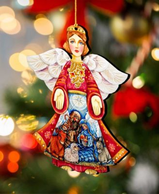 Guardian Angel Wood Ornament, Set of 3